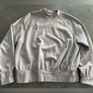 Dusty Rose sweater look sweatshirt